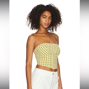 Leilani Tube Top in Green Gingham
Free People